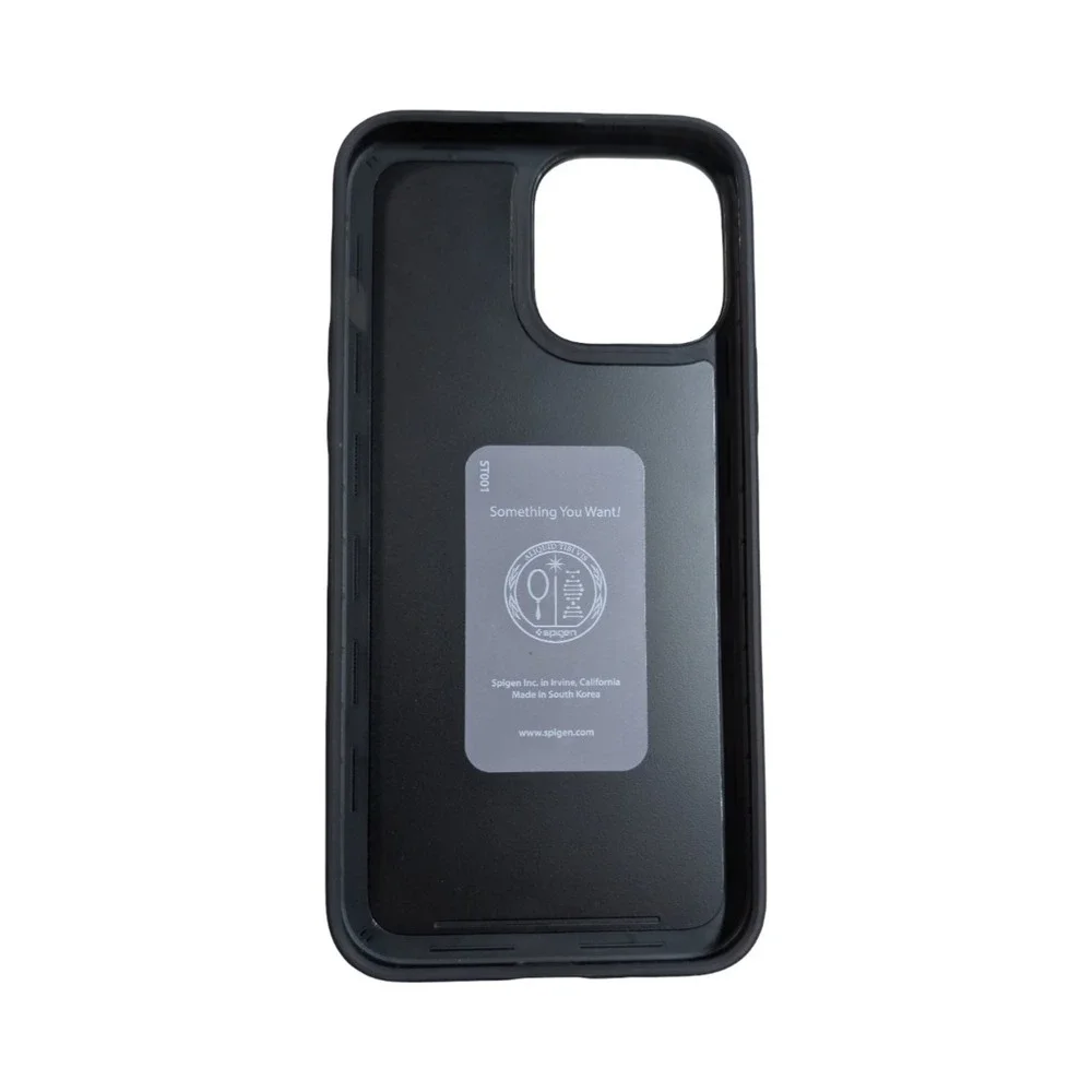 J3-O Spigen Thin Fit Case for iPhone 13 Pro Max/ 12 Pro Max - Matte Black (Open)